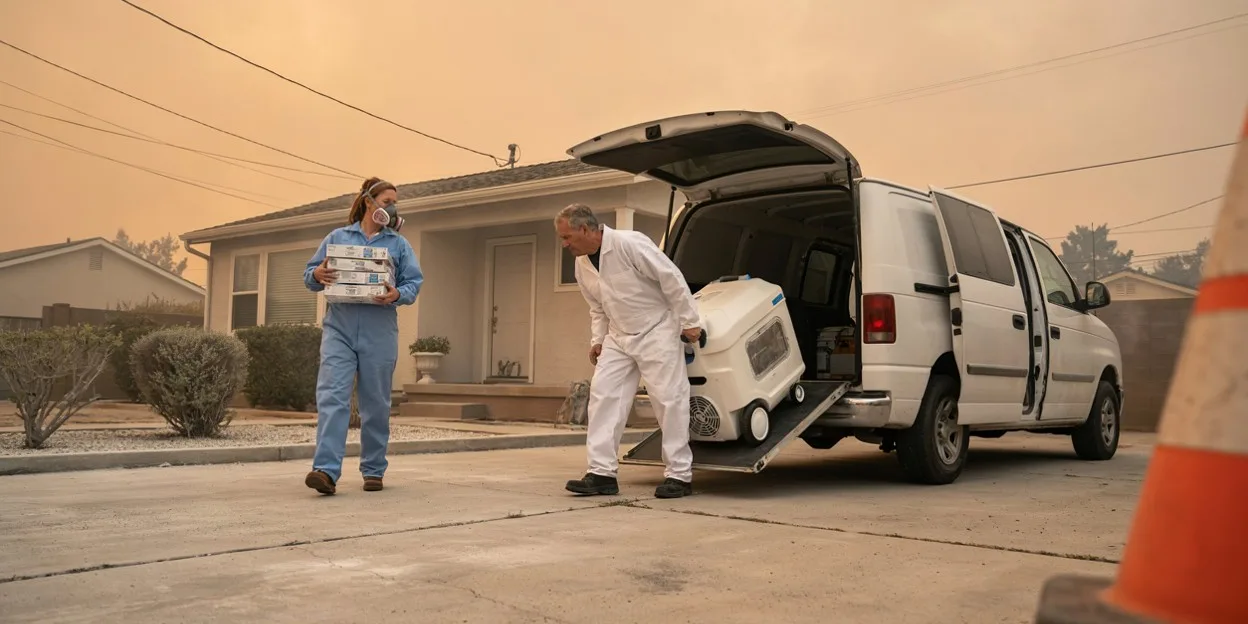 Wildfire Smoke Damage Cleanup in Los Angeles, CA